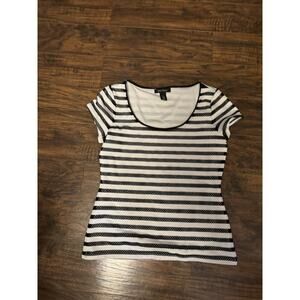 White House Black Market Striped Women’s Top Medium